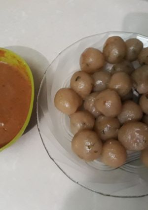 Foto resep Cimol bumbu kacang