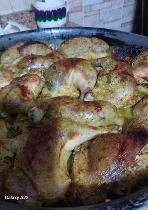 صورة لوصفة أفخاذ محشية أرز
