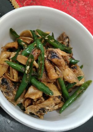 Foto resep 405. Ikan Asin Cabe Ijo