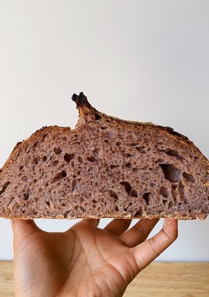 Foto resep Thai Rose Tea Sourdough Country Bread