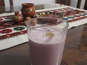 Una foto de col morada sopa