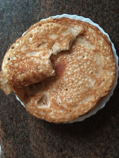 A picture of Eggless cornflour pancakes.