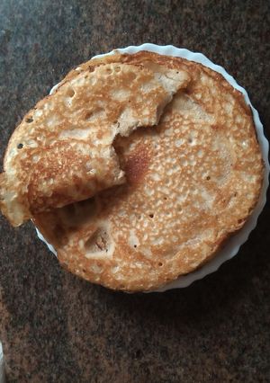 A picture of Eggless cornflour pancakes.