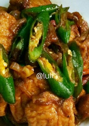 Foto resep Tahu kecap lombok ijo