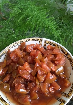 عکسی از دستور مربای گلابی سنگی😍
