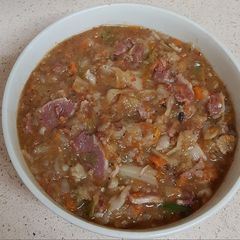 Bacon veg curry A picture of Bacon veg curry.