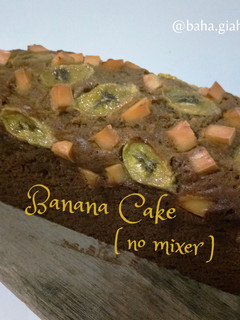 Foto resep Banana Cake Pisang Ambon (no mixer)