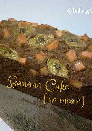 Foto resep Banana Cake Pisang Ambon (no mixer)