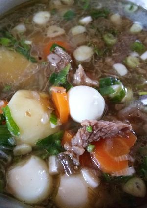 Foto resep Sup Daging Telur Puyuh MP ASI 11 Bulan