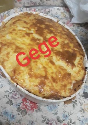 صورة لوصفة معكرونة بالبشاميل