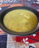 Sopa de Avena con queso y legumbres
