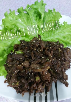 Gambar Bulgogi beef ala korea