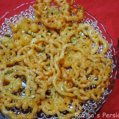 A picture of Persian Zulbia, زولبیا (Jalebi).