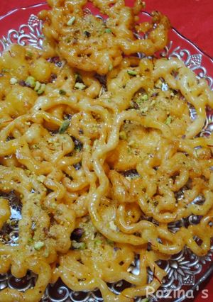 A picture of Persian Zulbia, زولبیا (Jalebi).