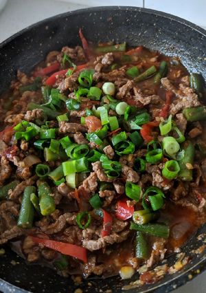 Foto resep Masak Pedas Daging Buncis