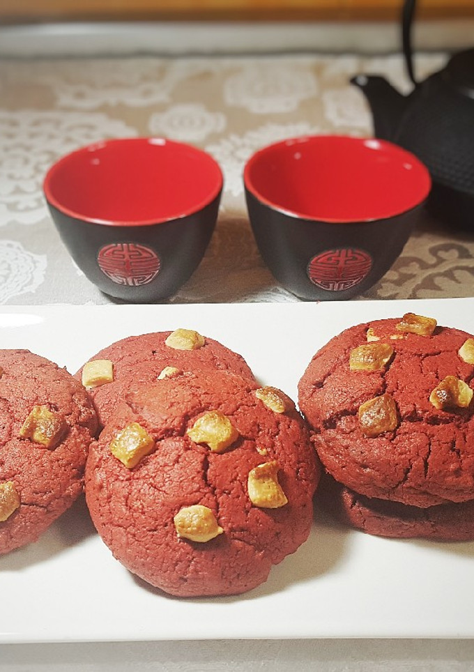 Una foto de Red velvet cookies