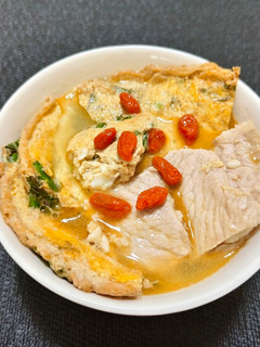 酒釀麻油九層塔蛋酒(簡單料理) 的食譜成品照片
