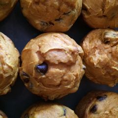 A picture of Easy Pumpkin & Chocolate Chip Muffins.