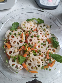 A picture of Lotus salad.