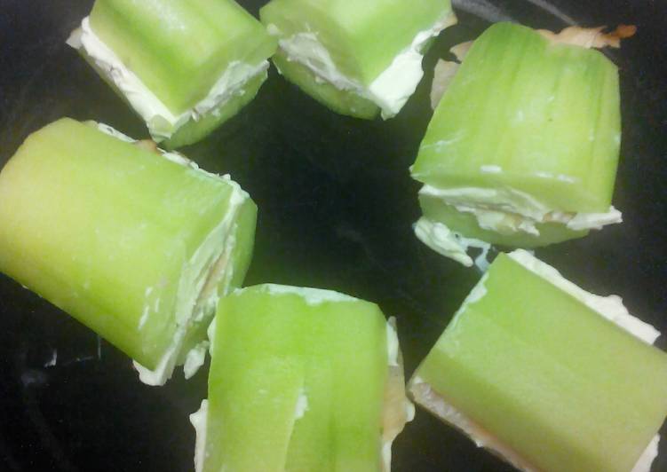 Simple Way to Prepare Ultimate Cucumber Cheese Logs