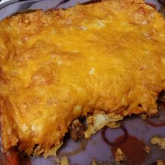 A picture of Mom's Mexican Casserole.
