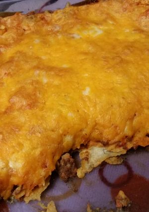 A picture of Mom's Mexican Casserole.