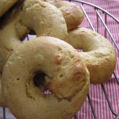 A picture of Sweet Potato & Brown Sugar Fluffy Baked Donuts.