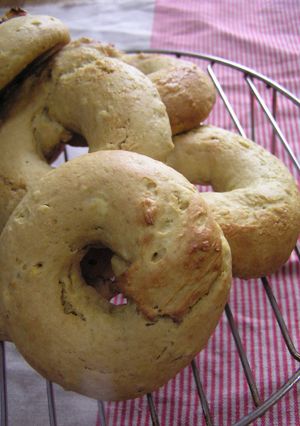 A picture of Sweet Potato & Brown Sugar Fluffy Baked Donuts.