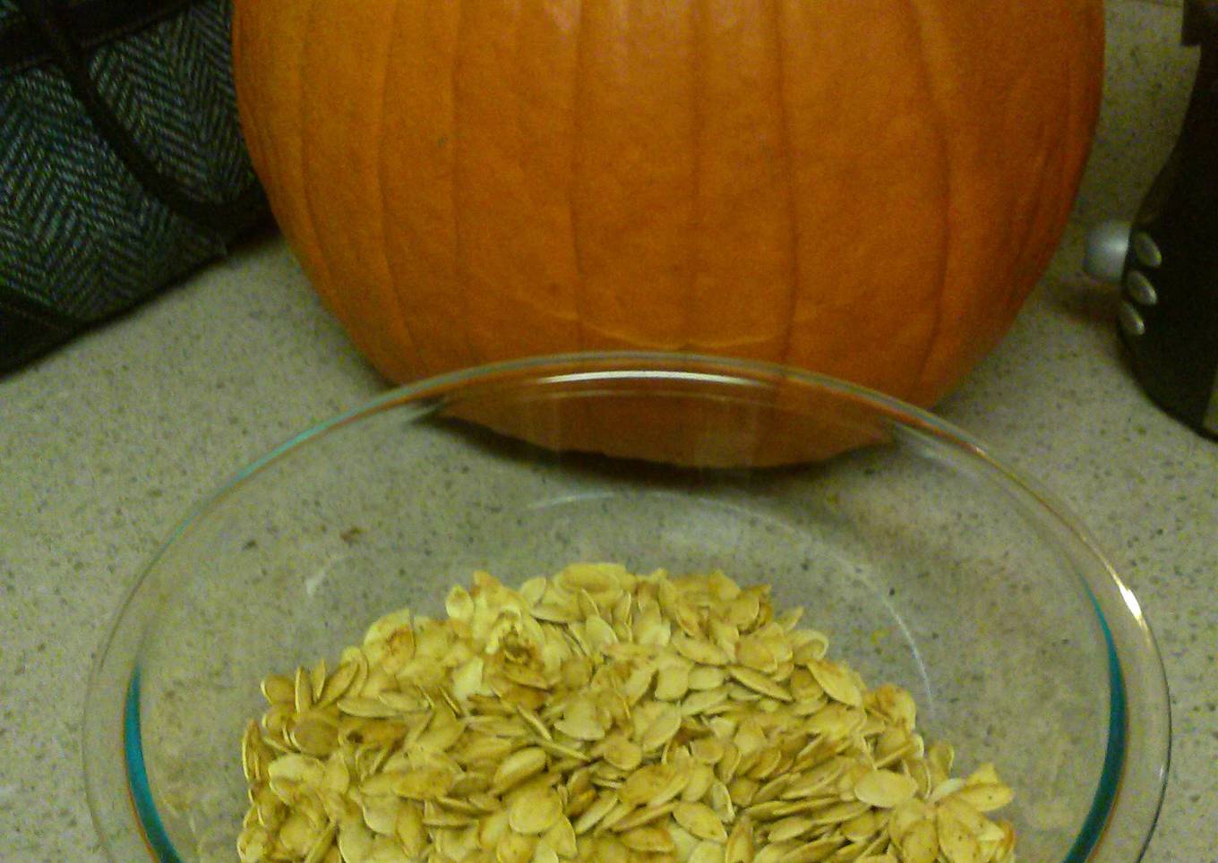 Momma's simply scrumptious roasted pumpkin seeds