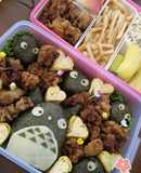 Totoro & Soot Sprites Bento For Sports Festivals