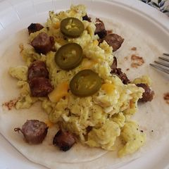 A picture of Sausage jalapeño eggs.