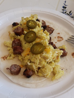 A picture of Sausage jalapeño eggs.
