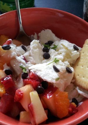 A picture of frozen yoghurt.