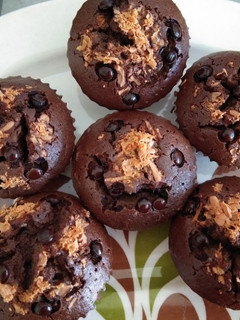 Foto resep Chocolate muffin with cheese and chocolate chips