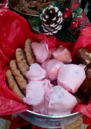 A picture of Sunshine's chocolate mint & meringue cookies.