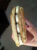 Peanut butter and banana mini sub great for camping