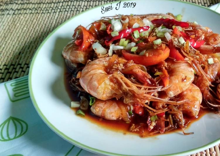 Resep Udang masak kecap yang Sempurna