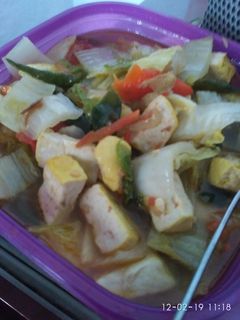 Foto resep Tumis sawi manis+tahu kuning