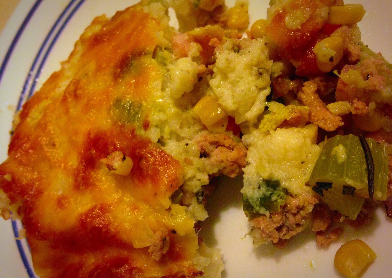 Shepherd's Turkey Pie (less carbs)