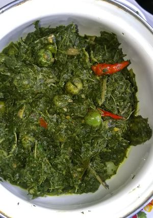 Foto resep Daun Ubi/singkong tumbuk