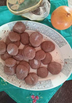 Una foto de Galletitas de naranja y chocolate