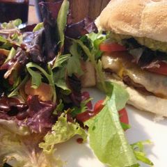 A picture of Awesome Beef & Pork Burgers.