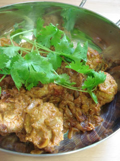 A picture of Chicken Kofta: Indian Curry with Chicken Meatballs.