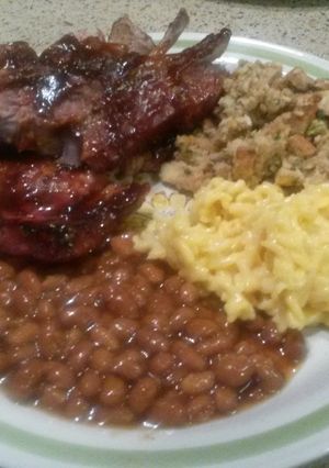 A picture of Southern grilled country ribs.
