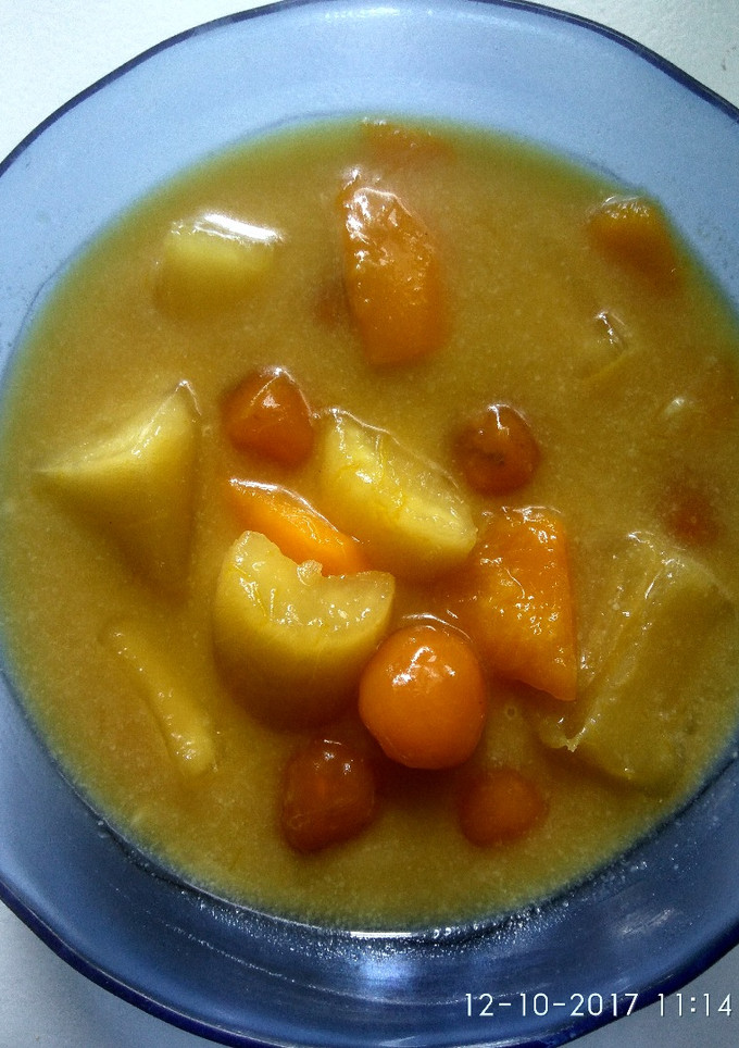 Foto resep Kolak singkong, biji salak labu kuning endesss... 😘😘