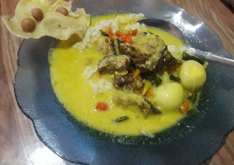 Resep Ikan pari kuah santan Lezat