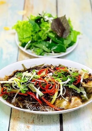 Hình của món Cá Diêu Hồng Chưng Tương.