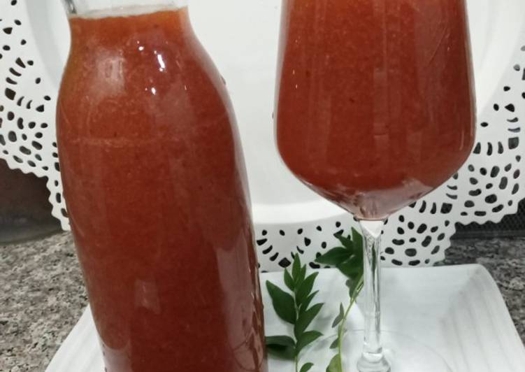 How to Prepare Homemade Fresh Plum juice