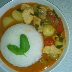 A picture of Thai panang curry.
