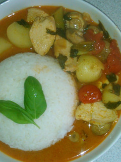 A picture of Thai panang curry.